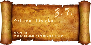 Zollner Tivadar névjegykártya